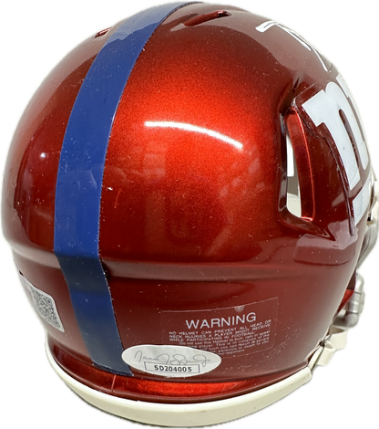 Tommy DeVito "Tommy Cutlers" Inscription Signed New York Speed Red Mini Football Helmet (PIA)