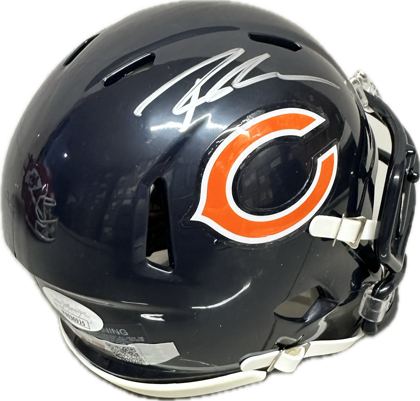 Roschon Johnson Chicago Speed Signed Mini Football Helmet (PIA/JSA)