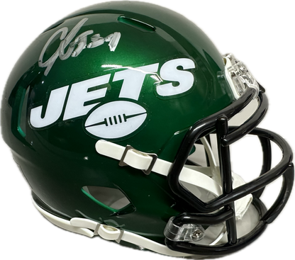 CJ Mosley New York Jets Green Signed Mini Football Helmet (PIA JSA)