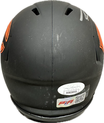 Roschon Johnson Chicago Eclipse Signed Mini Football Helmet (PIA/JSA)