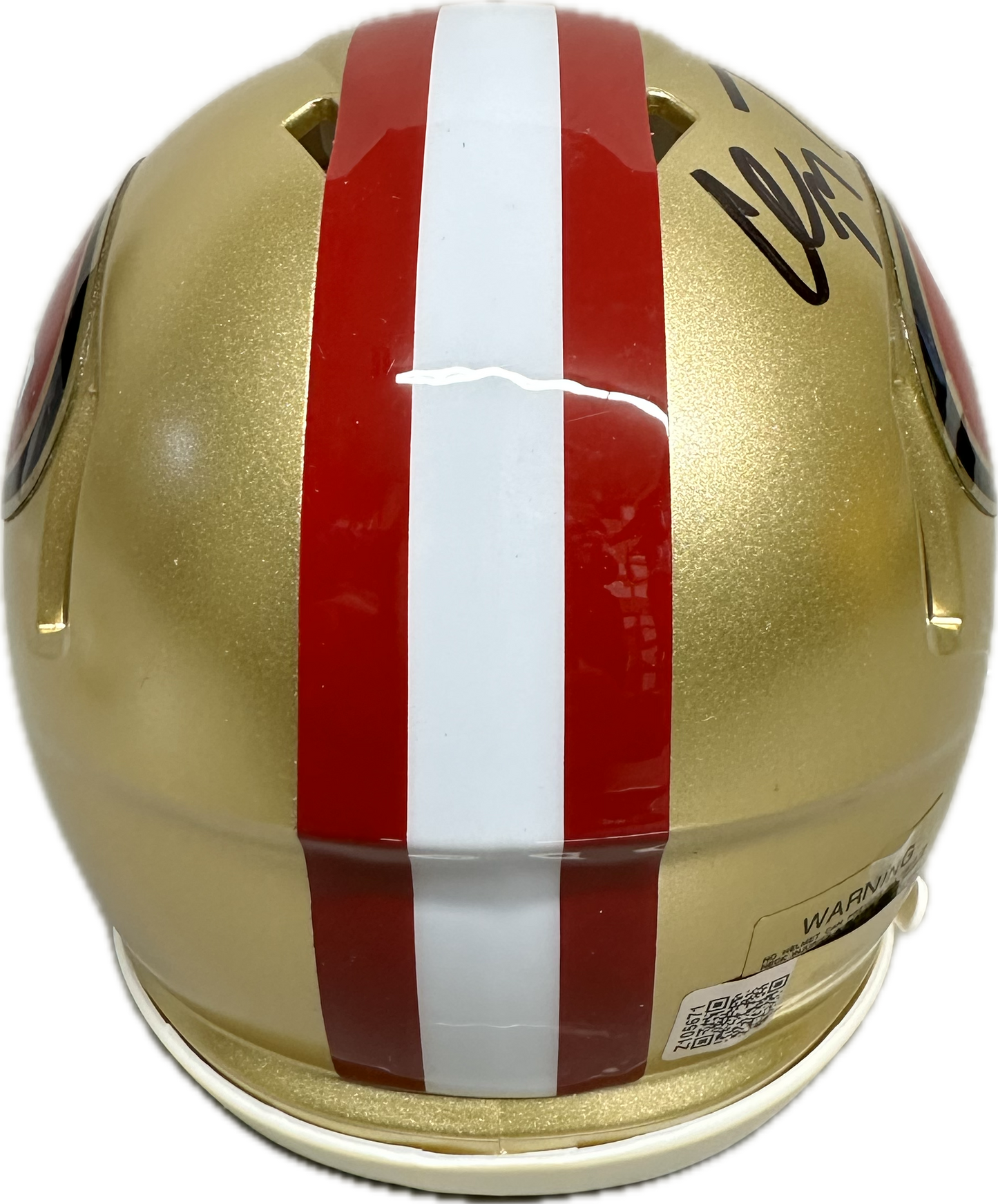 Christian McCaffrey San Francisco Signed Speed Mini Football Helmet (PIA)