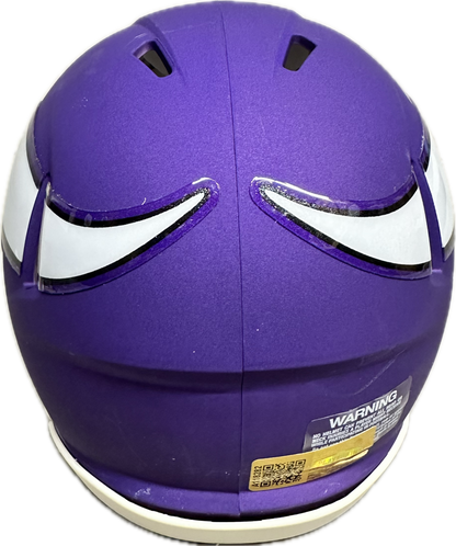 Alexander Mattison Minnesota Puple Signed Mini Football Helmet (PIA)