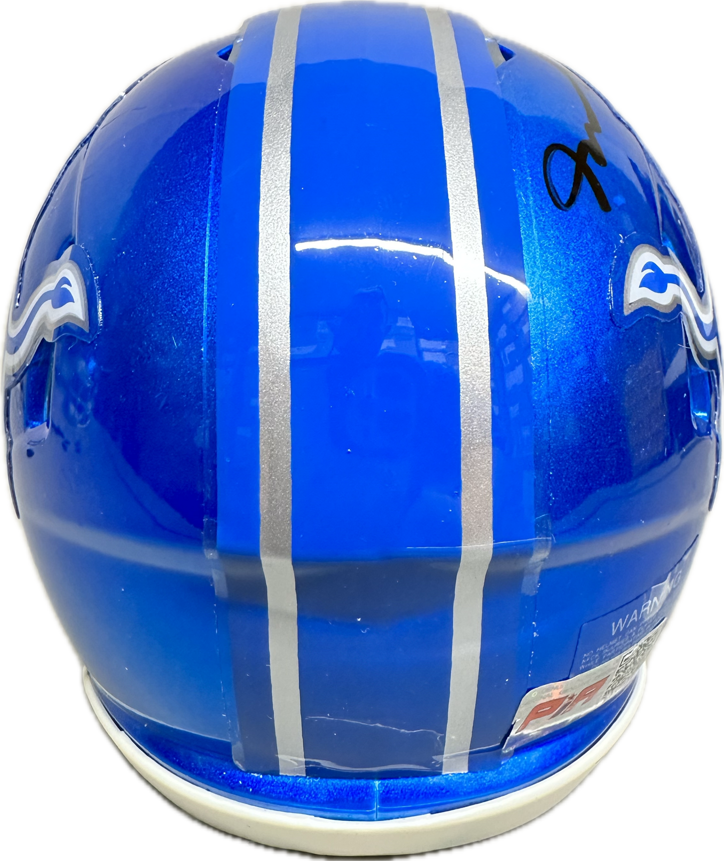 Jameson Williams Detroit Blue Flash Signed Mini Football Helmet (JSA)