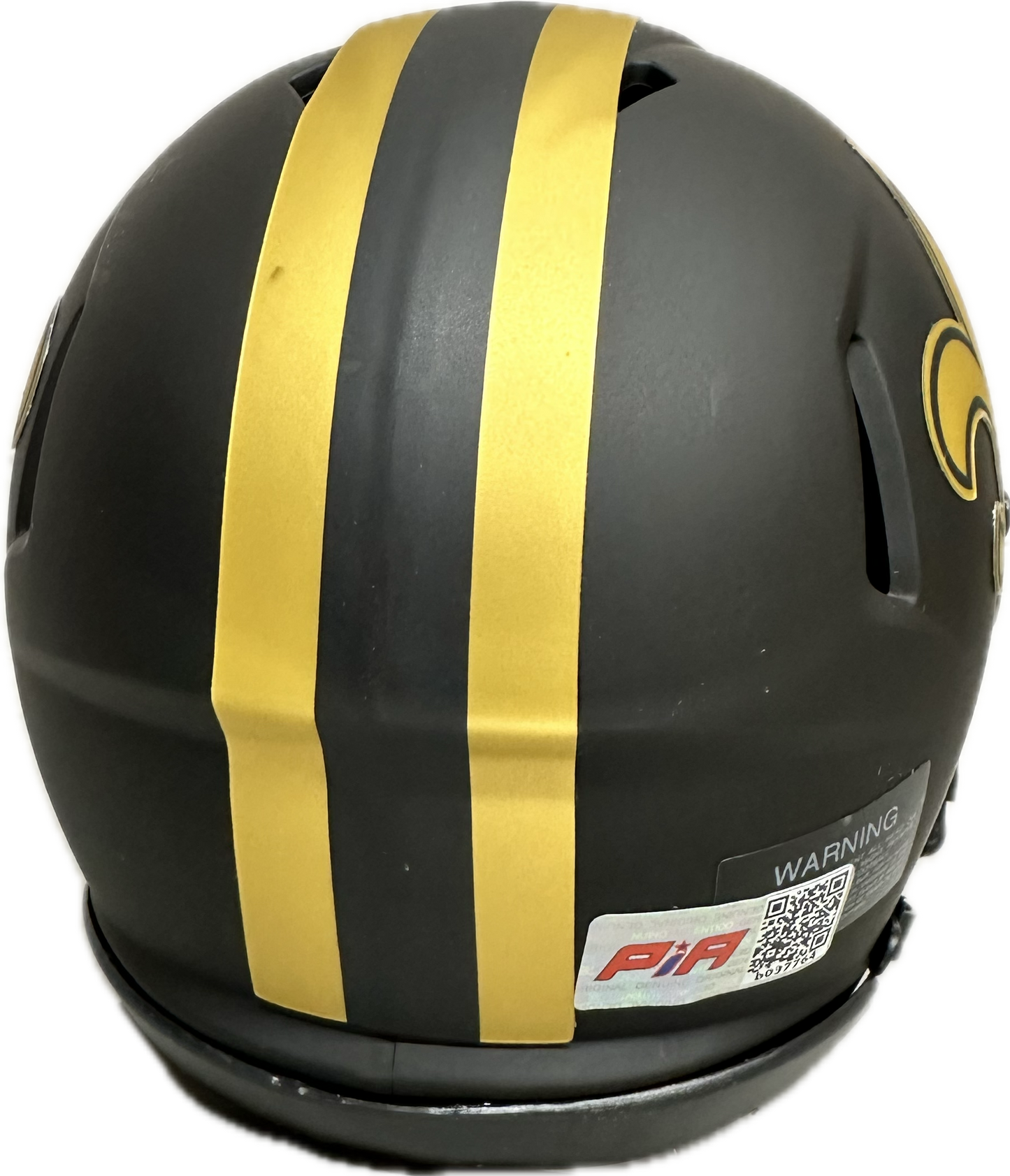 Isaiah Foskey New Orleans Ecsplise Signed Mini Football Helmet (PIA)