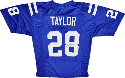 Jonathan Taylor Signed Custom Indianapolis Blue Football Jersey