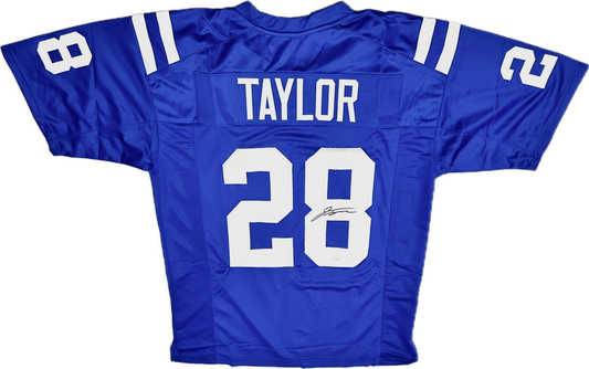 Jonathan Taylor Signed Custom Indianapolis Blue Football Jersey