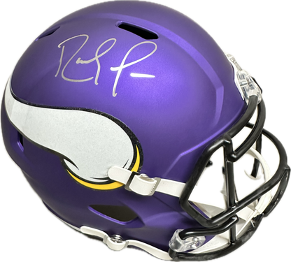 Randy Moss Minnesota Purple Full Size Football Helmet (JSA)