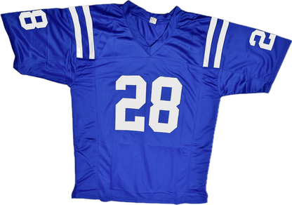 Jonathan Taylor Signed Custom Indianapolis Blue Football Jersey