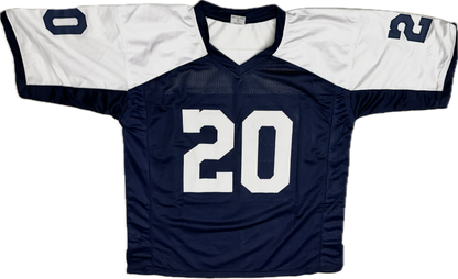 Tony Pollard Signed CustomThrowback Dallas Football Jersey (PIA/JSA)
