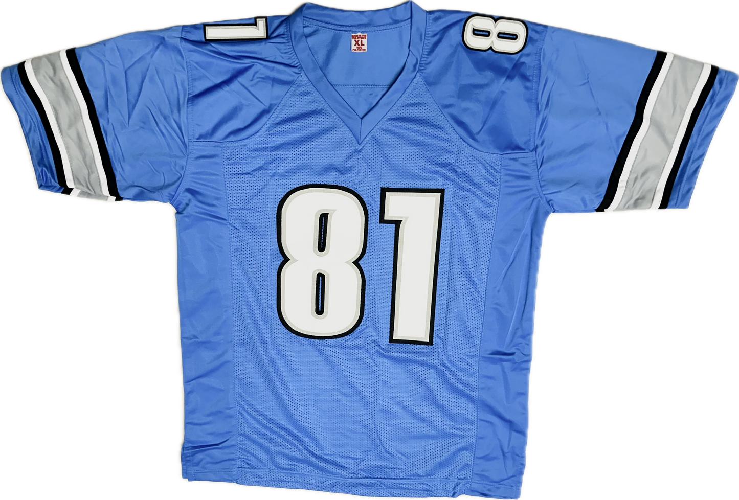 Calvin Johnson "HOF 21" Inscription Signed Custom Detriot Blue Autographed Jersey