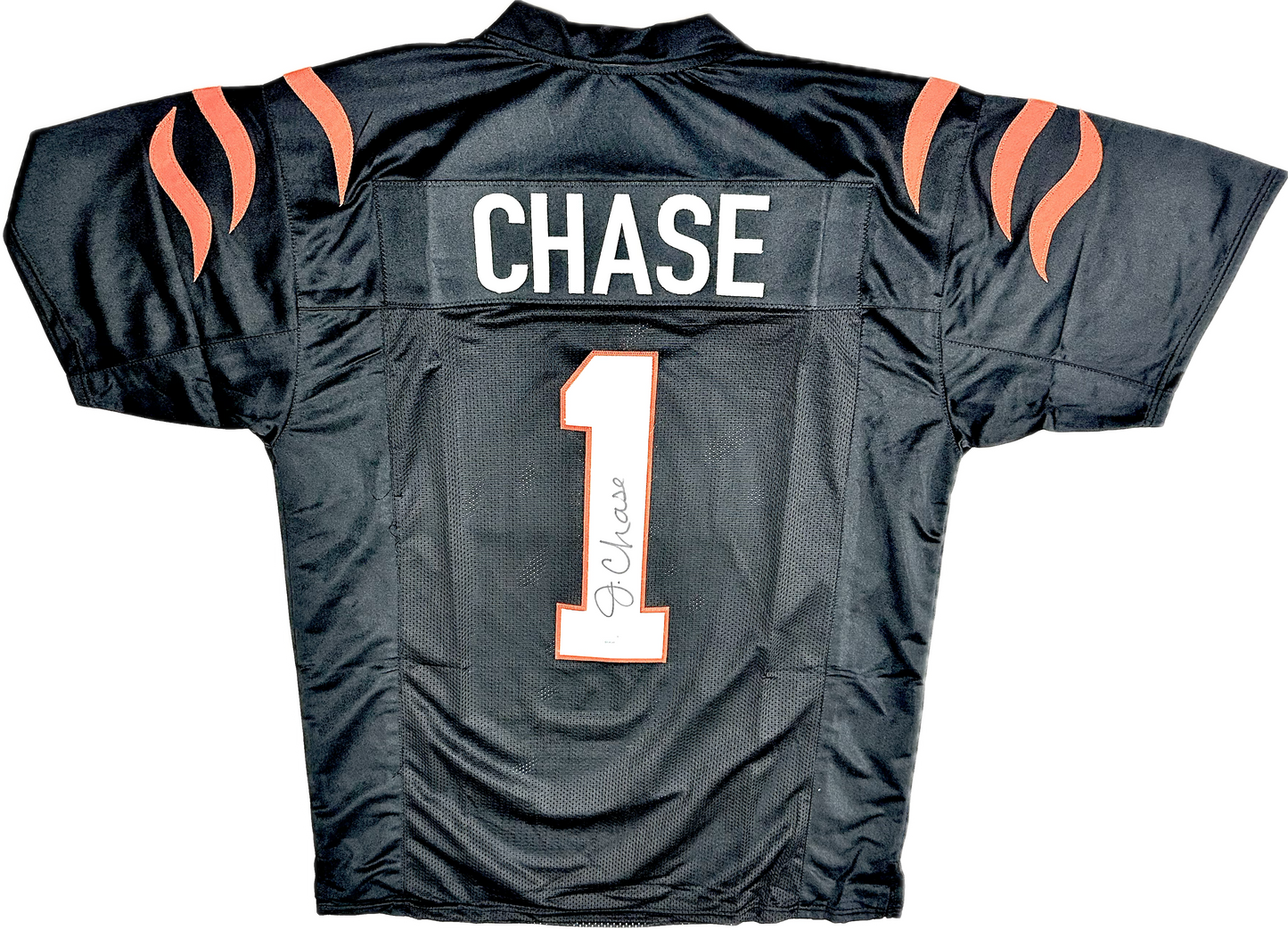 Ja'Marr Chase Signed Custom Black Cincinnati Football Jersey (PIA)