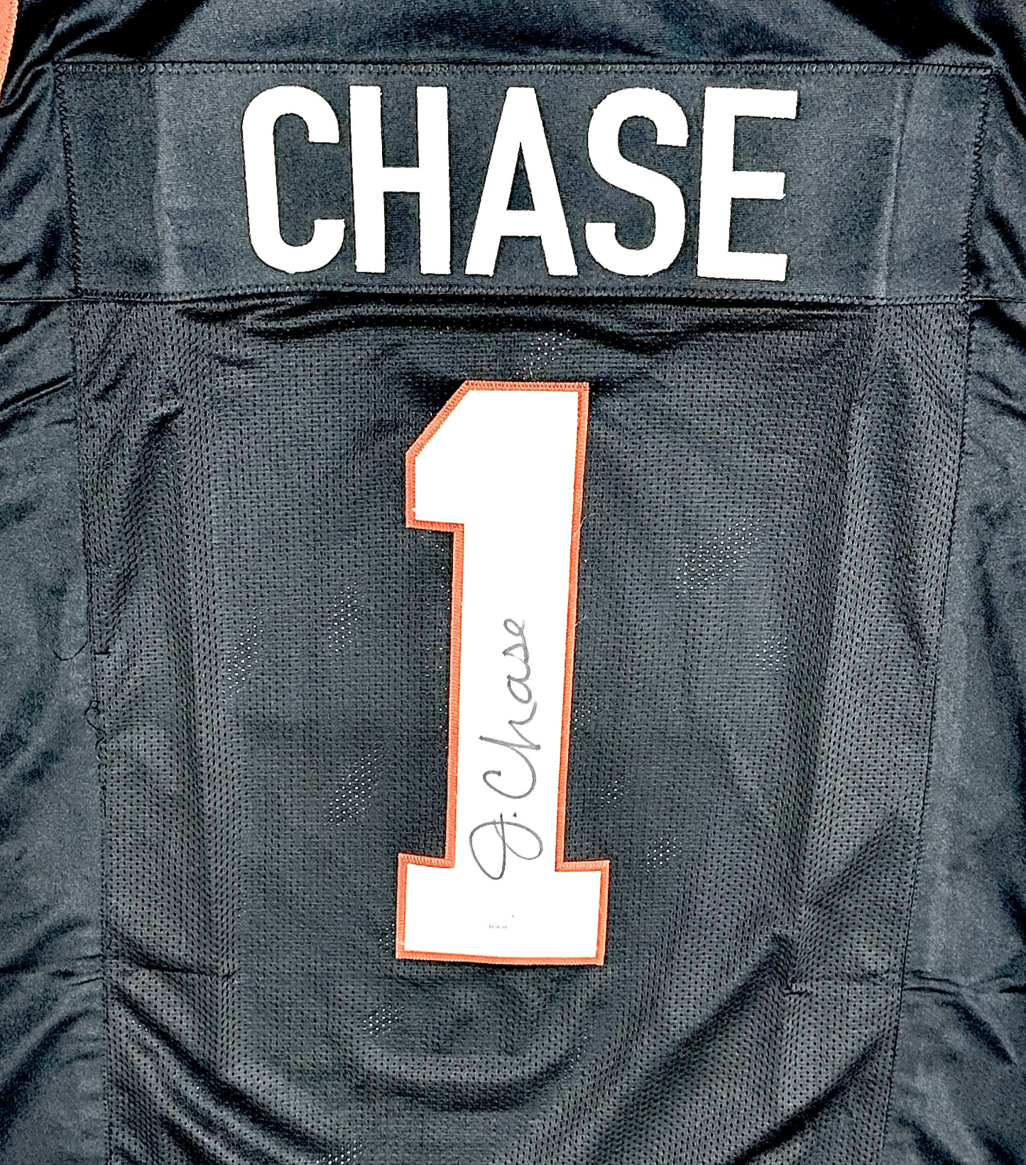 Ja'Marr Chase Signed Custom Black Cincinnati Football Jersey (PIA)