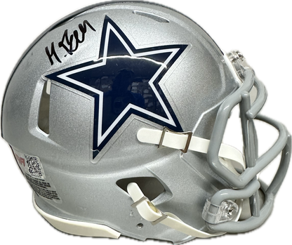 Markquese Bell Dallas Signed Speed Mini Football Helmet (PIA) America Team