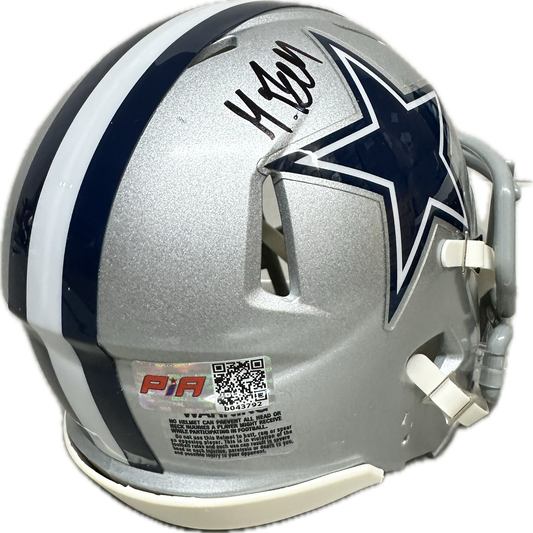 Markquese Bell Dallas Signed Speed Mini Football Helmet (PIA) America Team