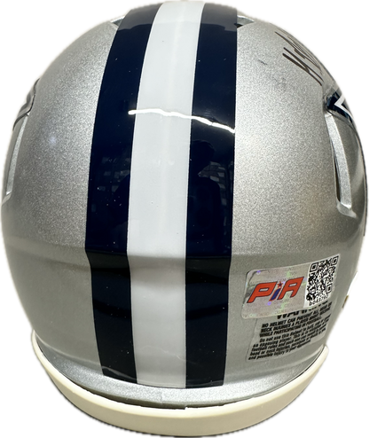 Markquese Bell Dallas Signed Speed Mini Football Helmet (PIA) America Team