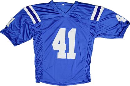 Antoine Bethea Signed Custom Indianapolis Blue Football Jersey
