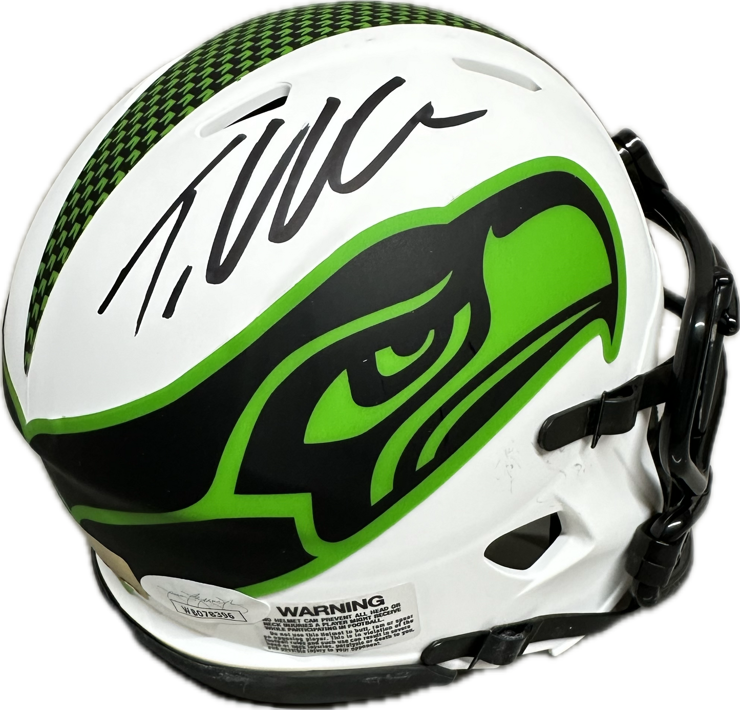 Tariq Woolen Seattle Lunar Signed Mini Football Helmet (JSA)