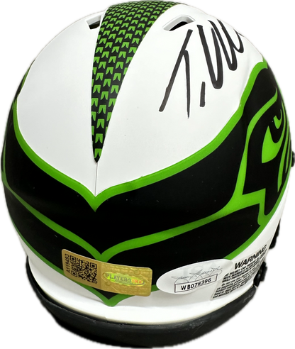Tariq Woolen Seattle Lunar Signed Mini Football Helmet (JSA)