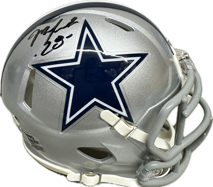 Malik Hooker  Signed Dallas Silver Mini Football Helmet (PIA/JSA)