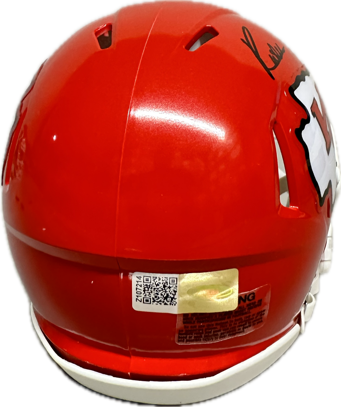 Rashee Rice Kansas City Red Mini Football Helmet (PIA) Superbowl Champs