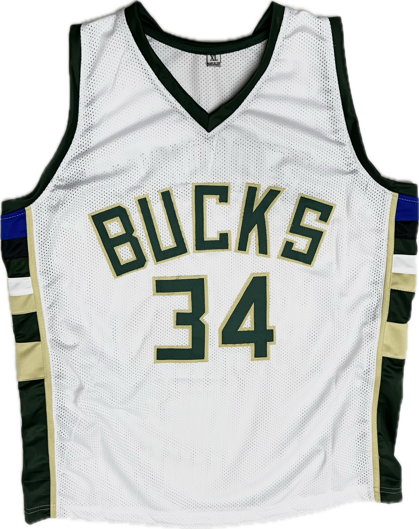Giannis Antetokounmpo Custom White Milwaukee Signed Basketball Jersey (PIA)