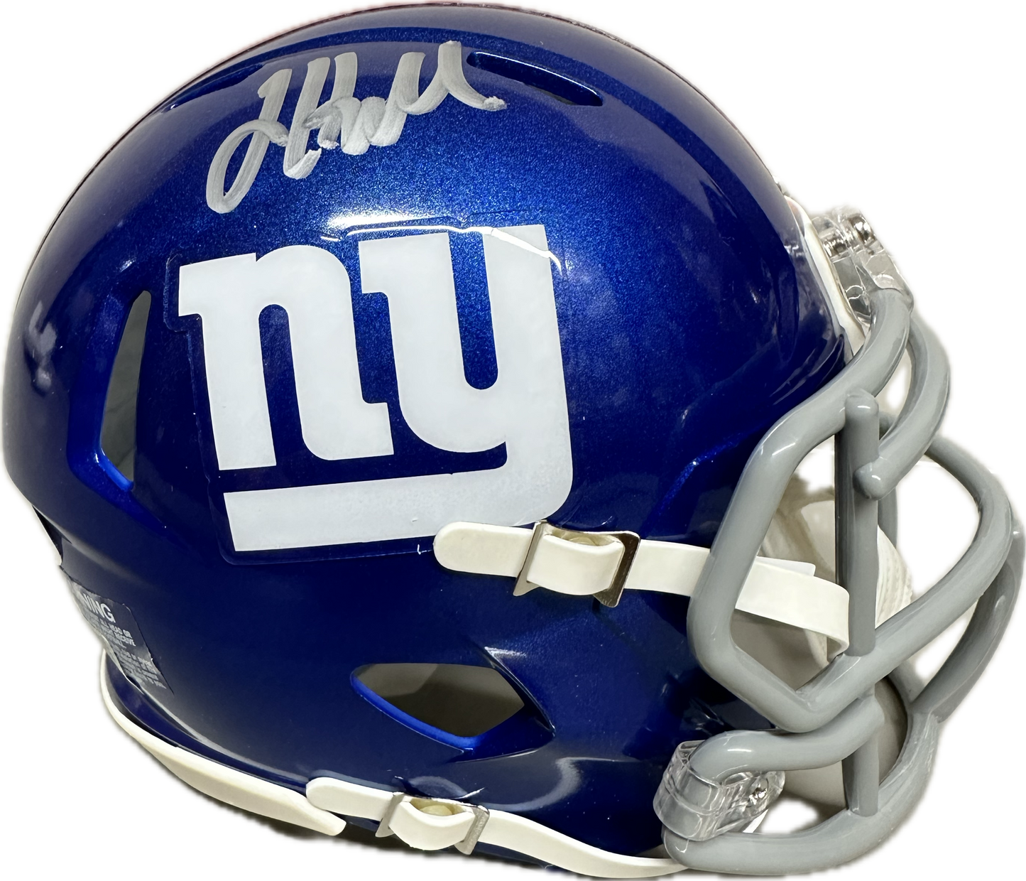 Jalin Hyatt Signed New York Speed Home Mini Football Helmet (PIA)