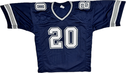 Tony Pollard Dallas Signed Custom Home Football Jersey (PIA)