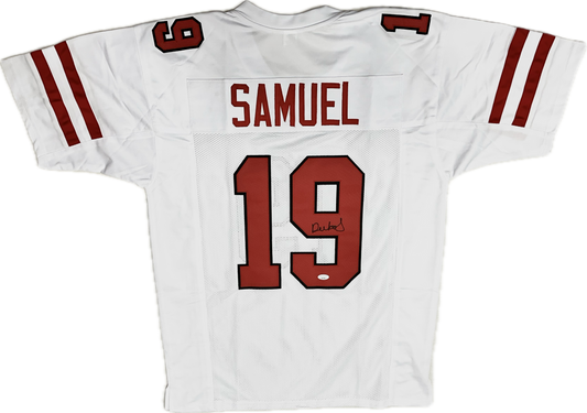 Deebo Samuel San Francisco Signed Custom White Football Jersey (PIA)