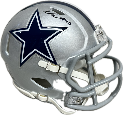 Noah Igbinoghene Dallas Grey Signed Mini Football Helmet (PIA)