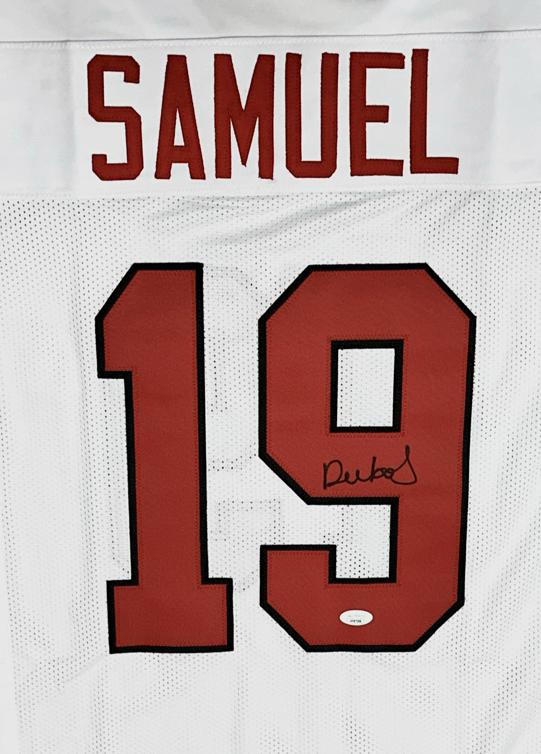Deebo Samuel San Francisco Signed Custom White Football Jersey (PIA)