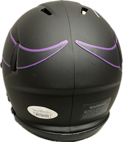 Randy Moss Minnesota Eclipse Mini Football Helmet (JSA)