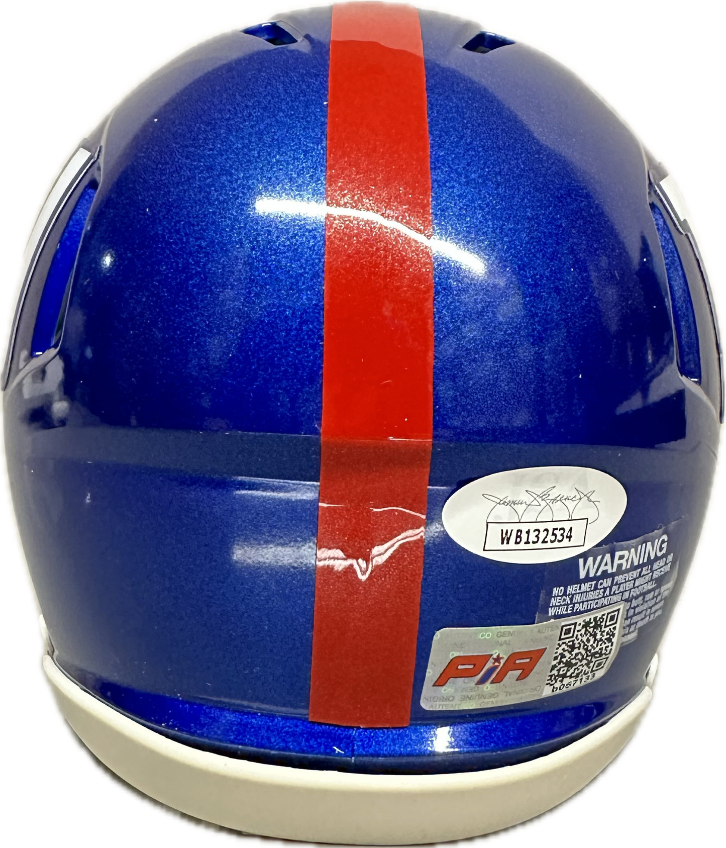 Jalin Hyatt Signed New York Speed Home Mini Football Helmet (PIA)