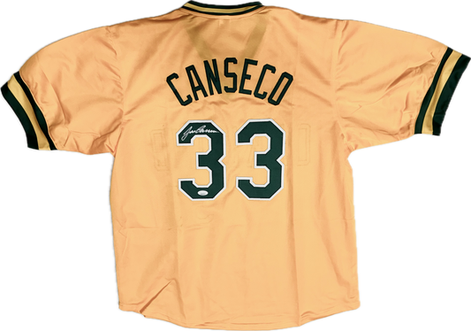 Jose Canseco Signed Custom Oakland Autographed Baseball Jersey (JSA)