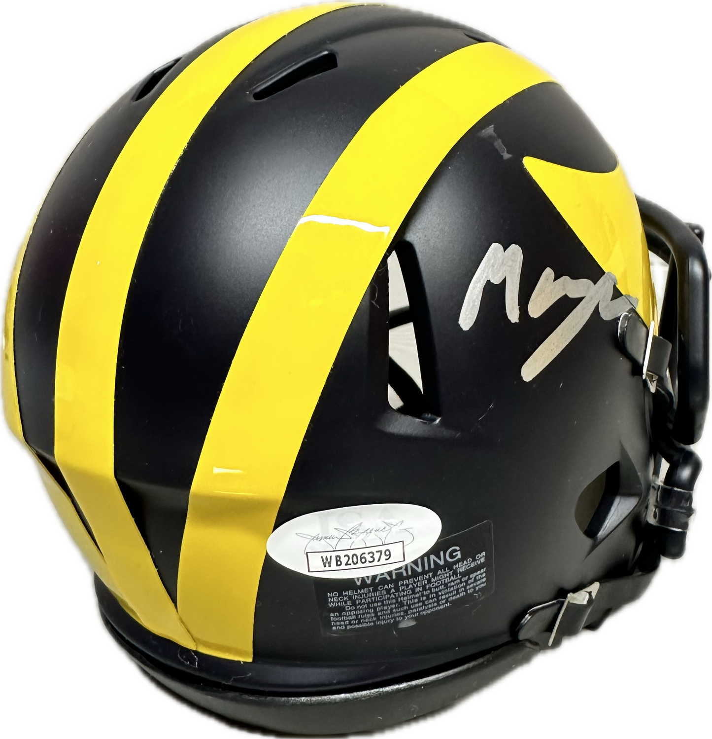 Mazi Smith Michigan Signed Mini Football Helmet (PIA/JSA)