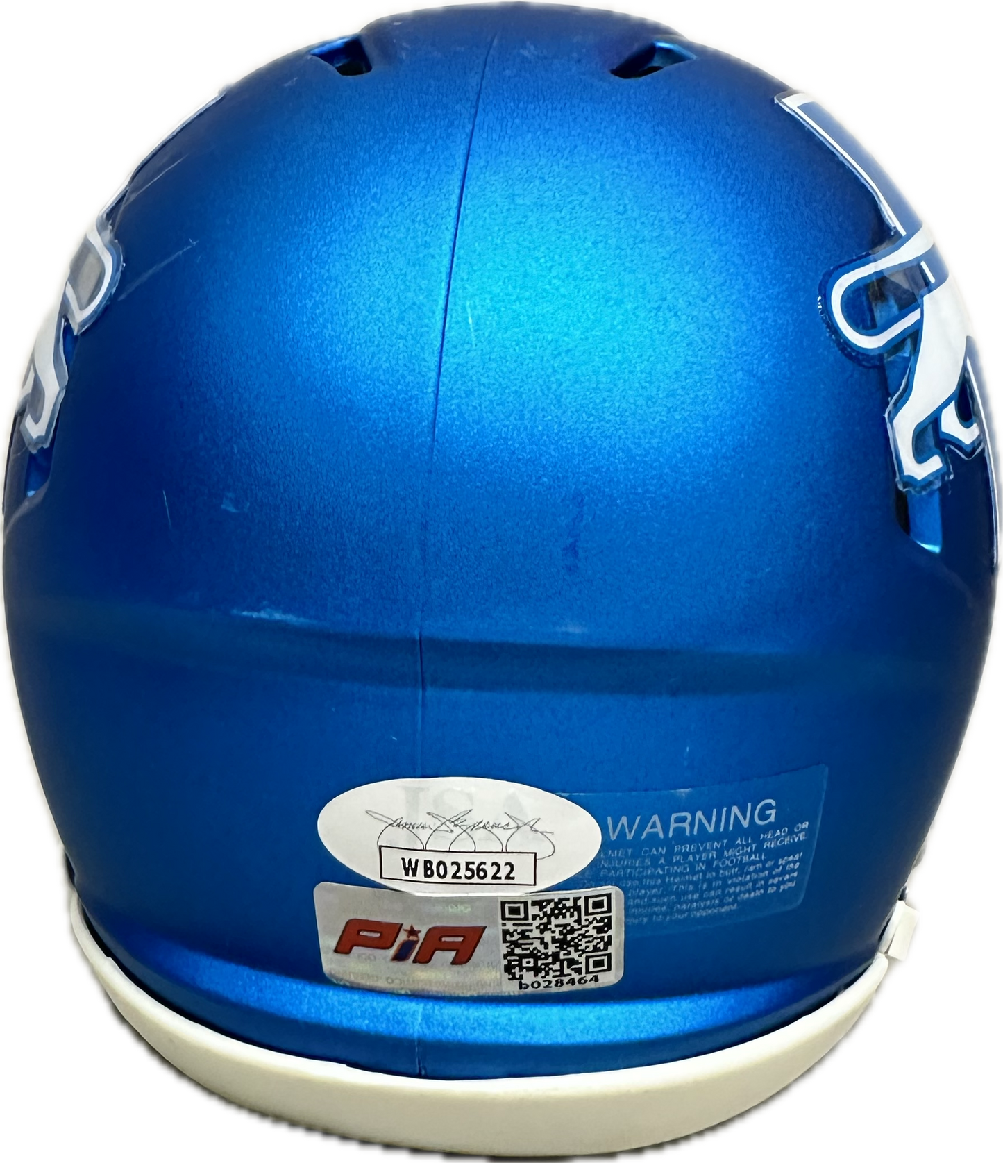 Jameson Williams Detroit Throwback Signed Mini Football Helmet (PIA/JSA)