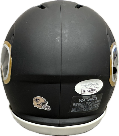 Ricky Williams  New Orleans Signed Mini Football AMP Helmet (JSA)