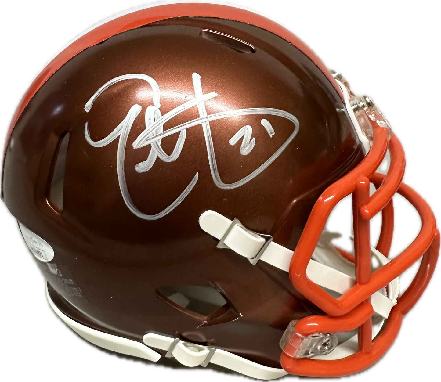Jerome Ford Cleveland Flash Signed Mini Football Helmet (JSA)
