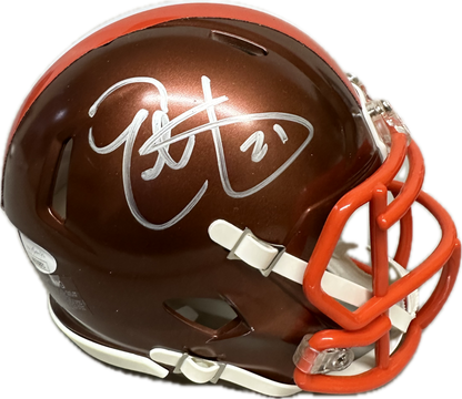 Jerome Ford Cleveland Flash Signed Mini Football Helmet (JSA)