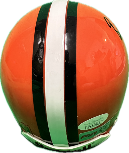 Baker Mayfield Clevland Signed Mini Football Helmet (PIA/JSA)