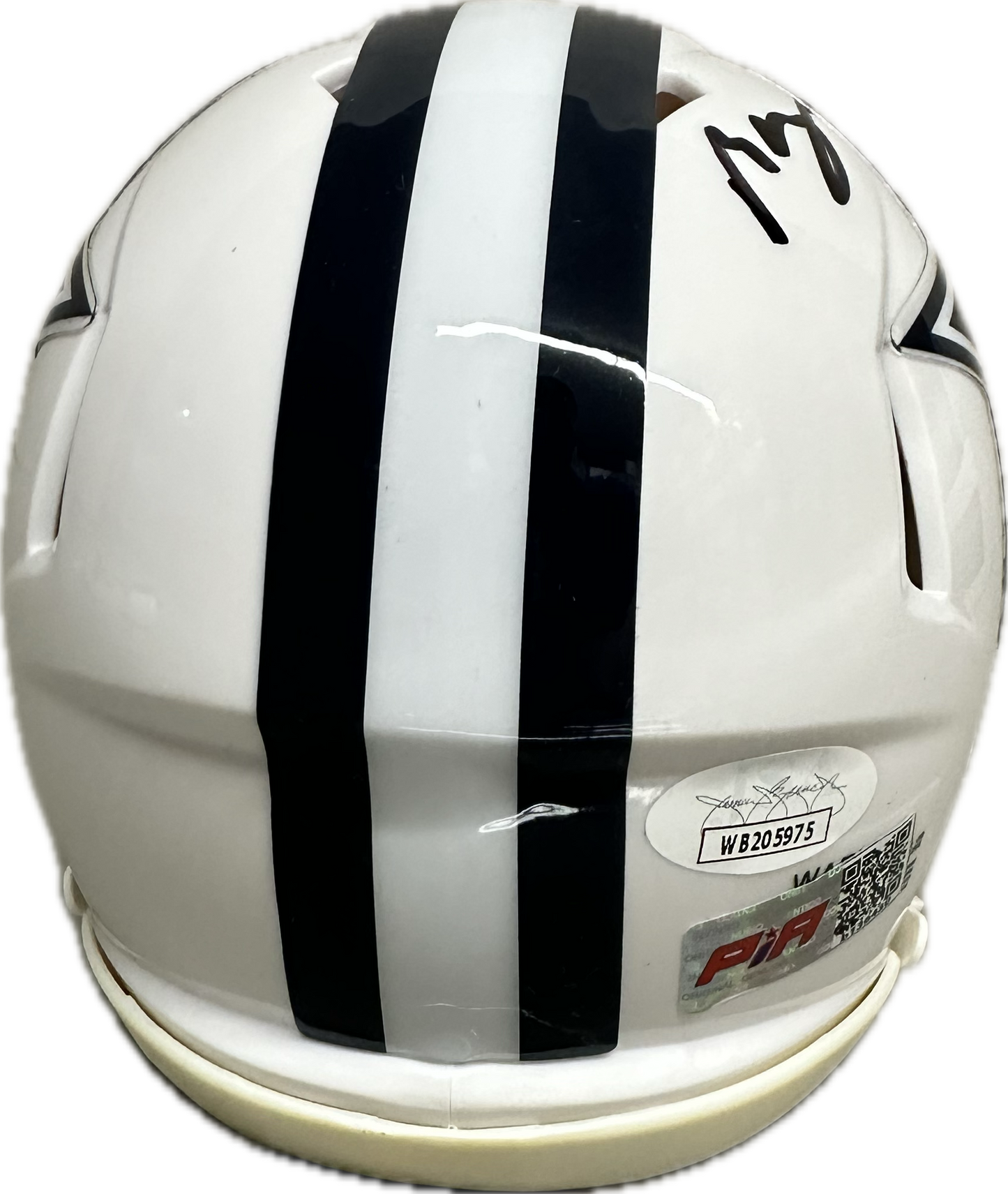 Mazi Smith Dallas White Speed  Signed Mini Football Helmet (JSA/PIA)