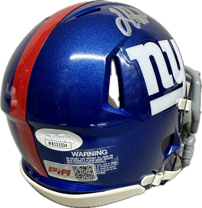 Jalin Hyatt Signed New York Speed Home Mini Football Helmet (PIA)