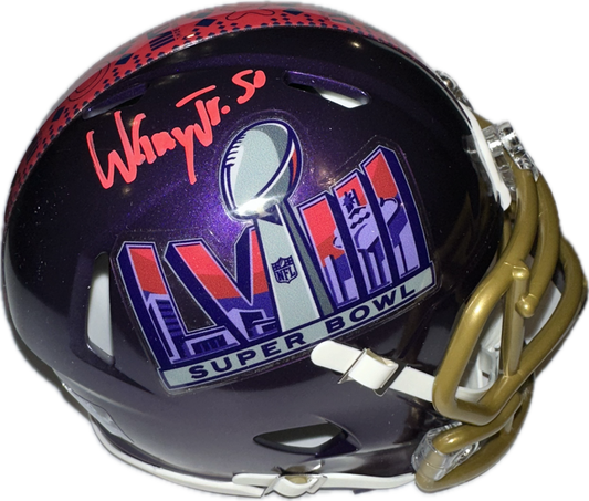 Willie Gay Super Bowl Purple Signed Mini Football Helmet (JSA)
