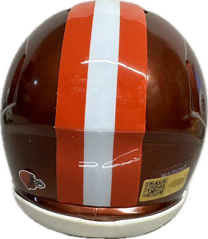 Jerome Ford Cleveland Signed Mini Football Helmet (PIA)
