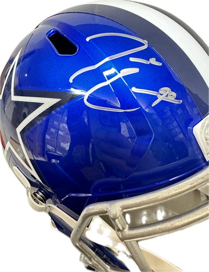 DeMarcus Lawrence Dallas Full Size Speed Rep Football Helmet (JSA)