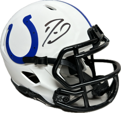 Shaquille Leonard Indianapolis Lunar Mini Football Helmet (JSA)