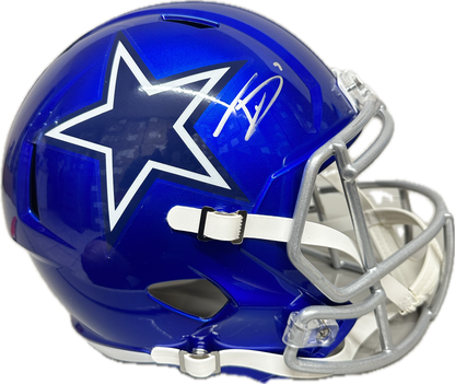 Trevon Diggs Dallas Full Size Speed Rep Flash Football Helmet (PIA)