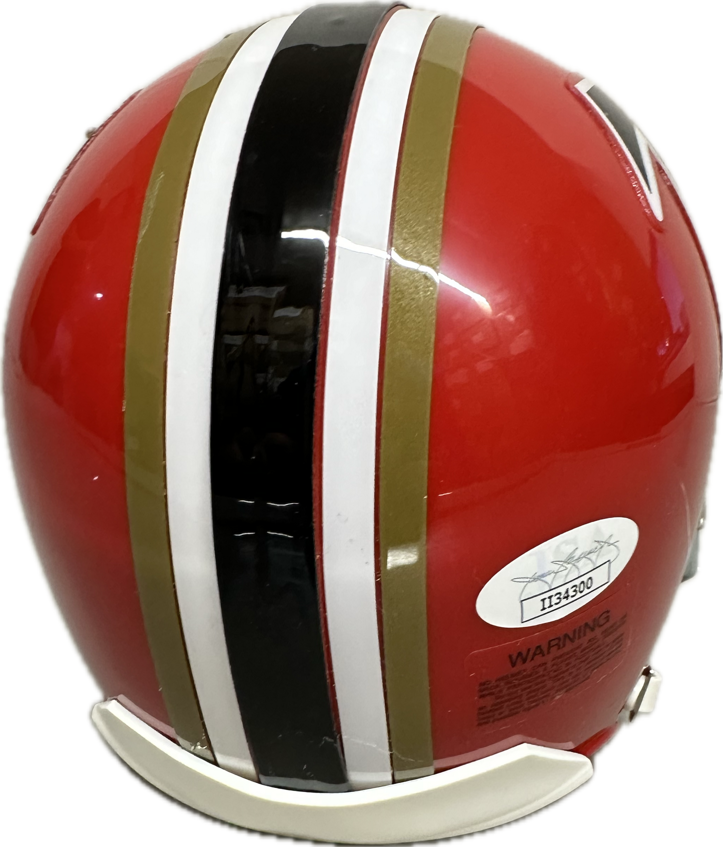 Deion Sanders Atlanta Signed Throwback  Mini Football Helmet (JSA)