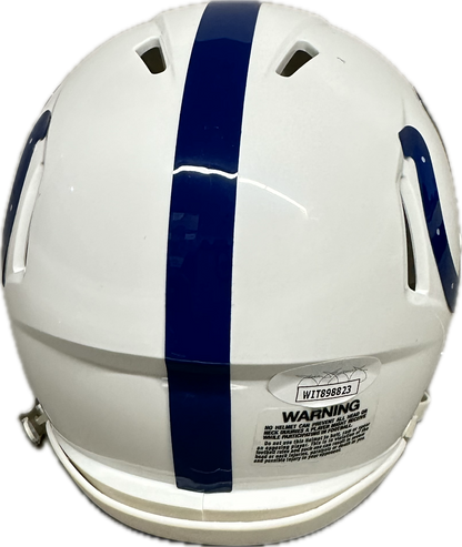 Marlin Jackson Indianapolis Mini Football Helmet (JSA)