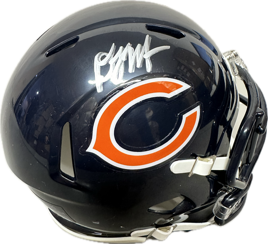 DJ Moore Chicago Signed Mini Football Helmet (JSA/PIA)