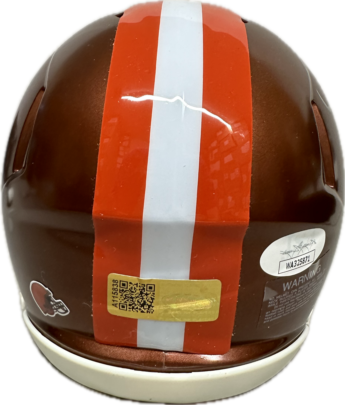 Jerome Ford Cleveland Flash Signed Mini Football Helmet (JSA)
